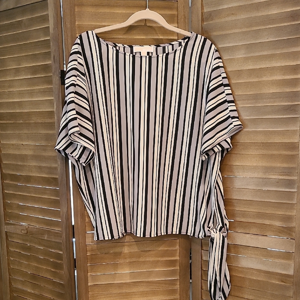 Michael Kors Striped Black and White Women's Top